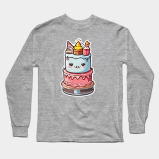 Cake Kawaii Long Sleeve T-Shirt